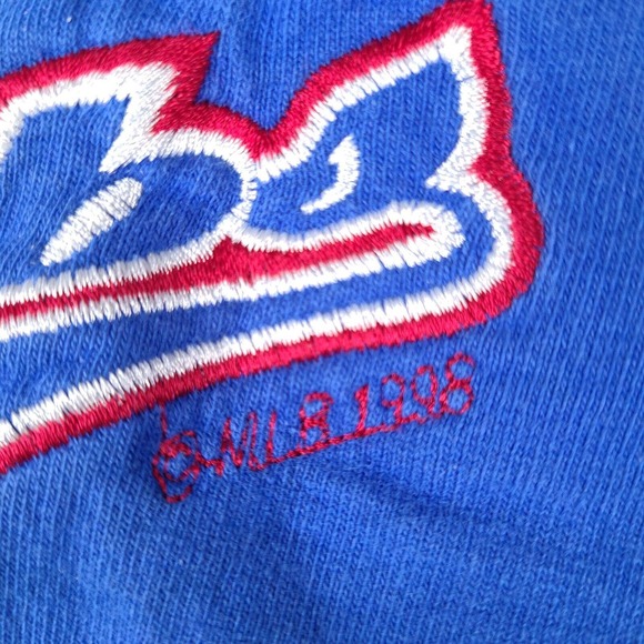 Vintage 1998 Chicago Cubs T-Shirt Mens XL Blue Pro Player MLB Script Logo - Picture 4 of 16